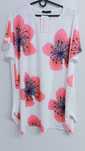 Bluzka, tunika plus size, 50/52/54/56 kwiaty