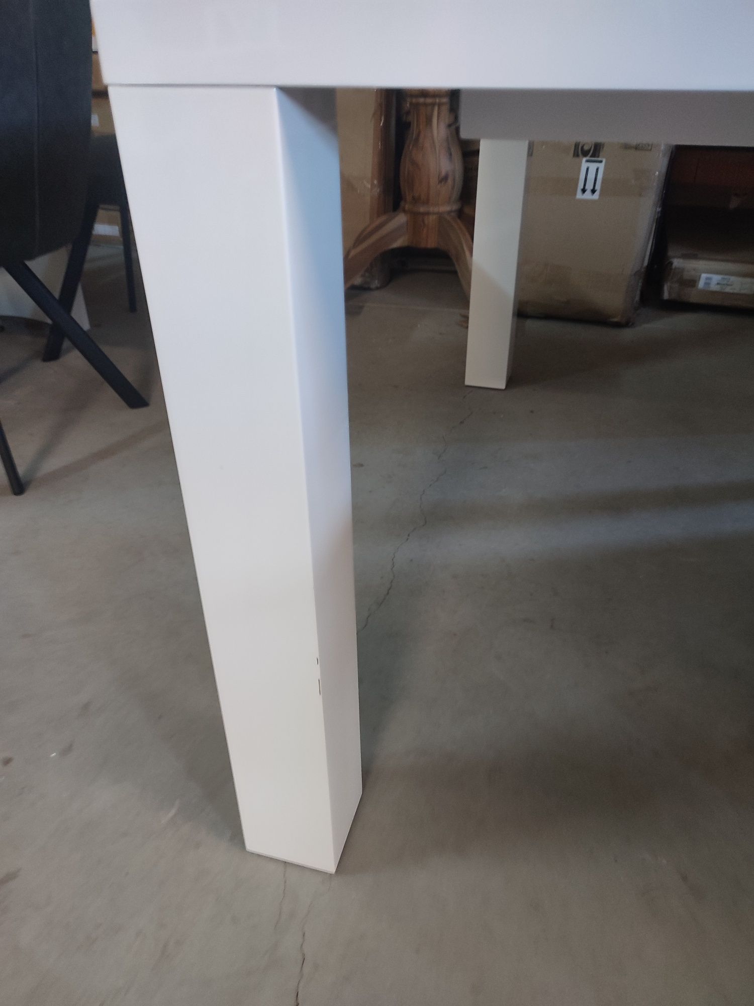 Stół biały wysoki połysk 140x90