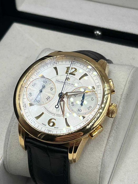 Złoty zegarek Maurice Lacroix Masterpiece 18k Chronographe