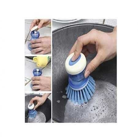 Щетка для мытья посуды с дозатором для моющего средства