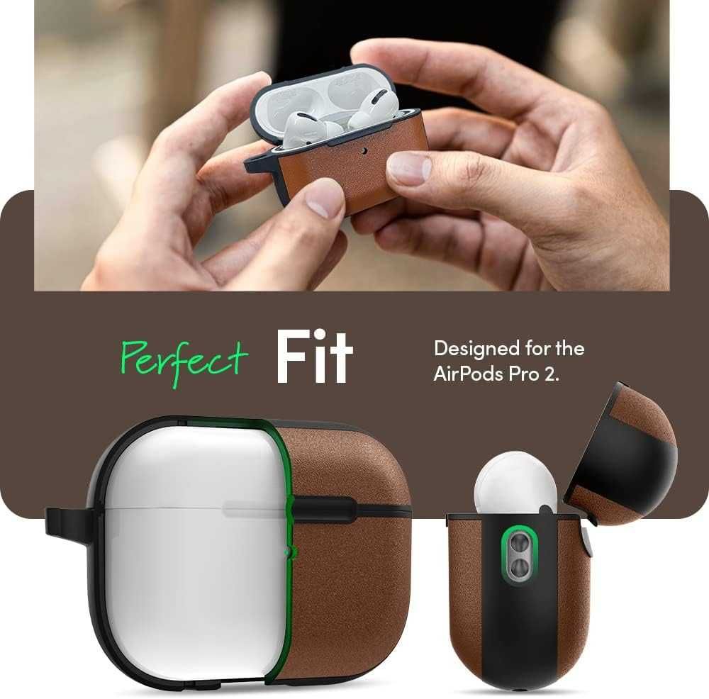 Кожаный чехол Spigen CYRILL Kajuk Чехол для AirPods Pro 2