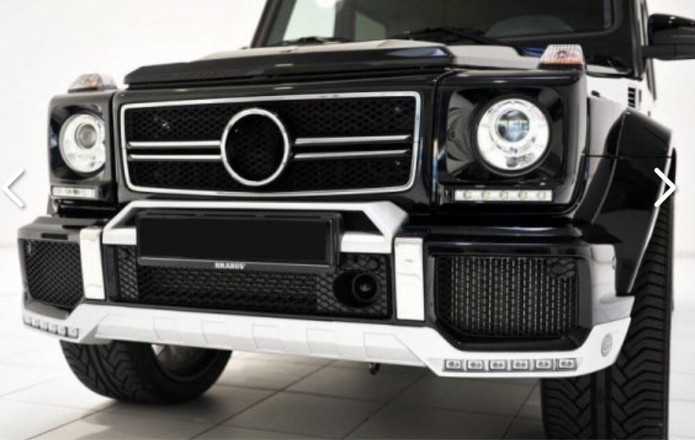 Юбка переднего бампера G63 W463 стиль Brabus
