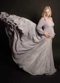 Довгі сукні для вагітних на фотосесії