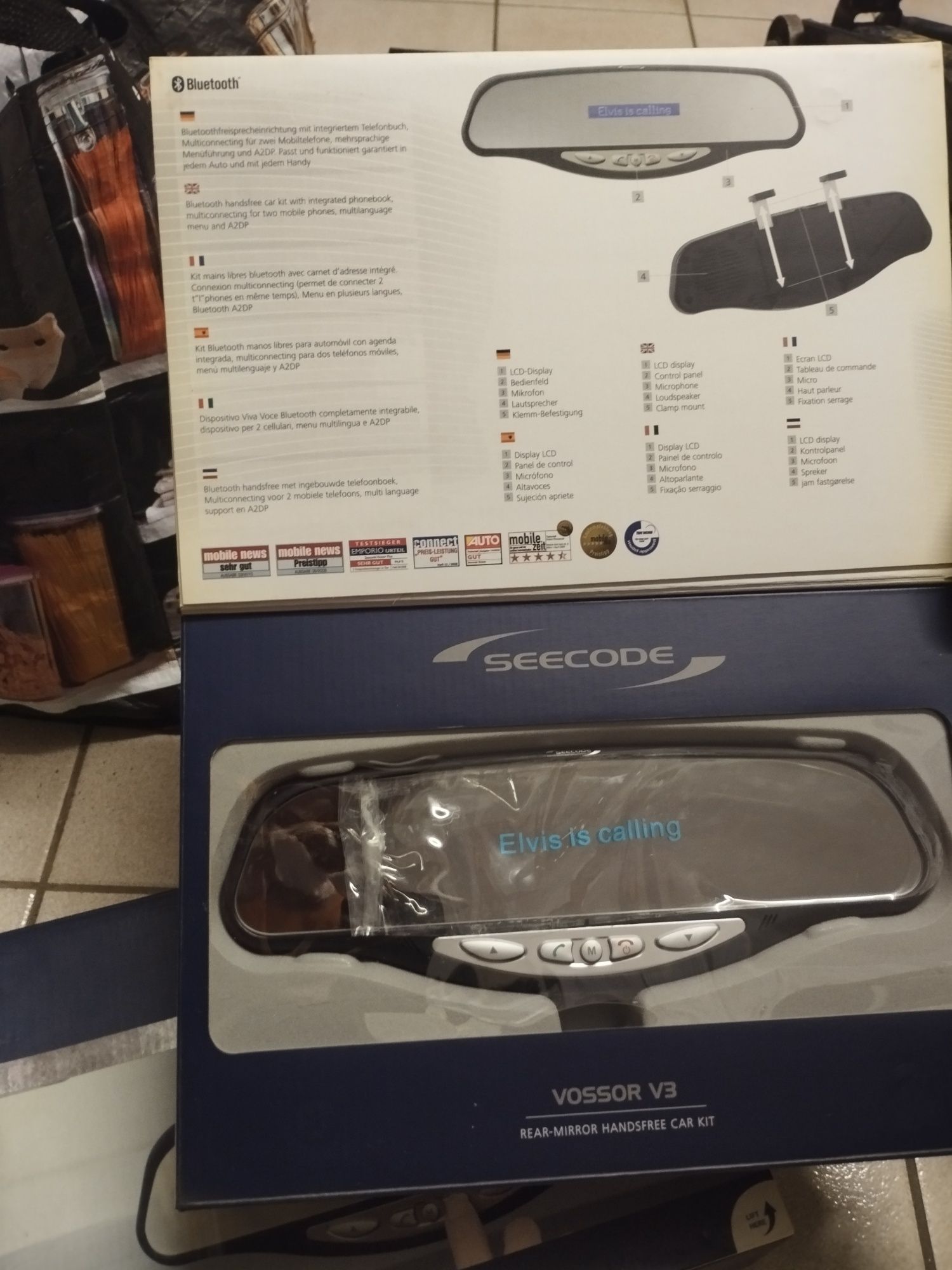 Retrovisor bluetooth