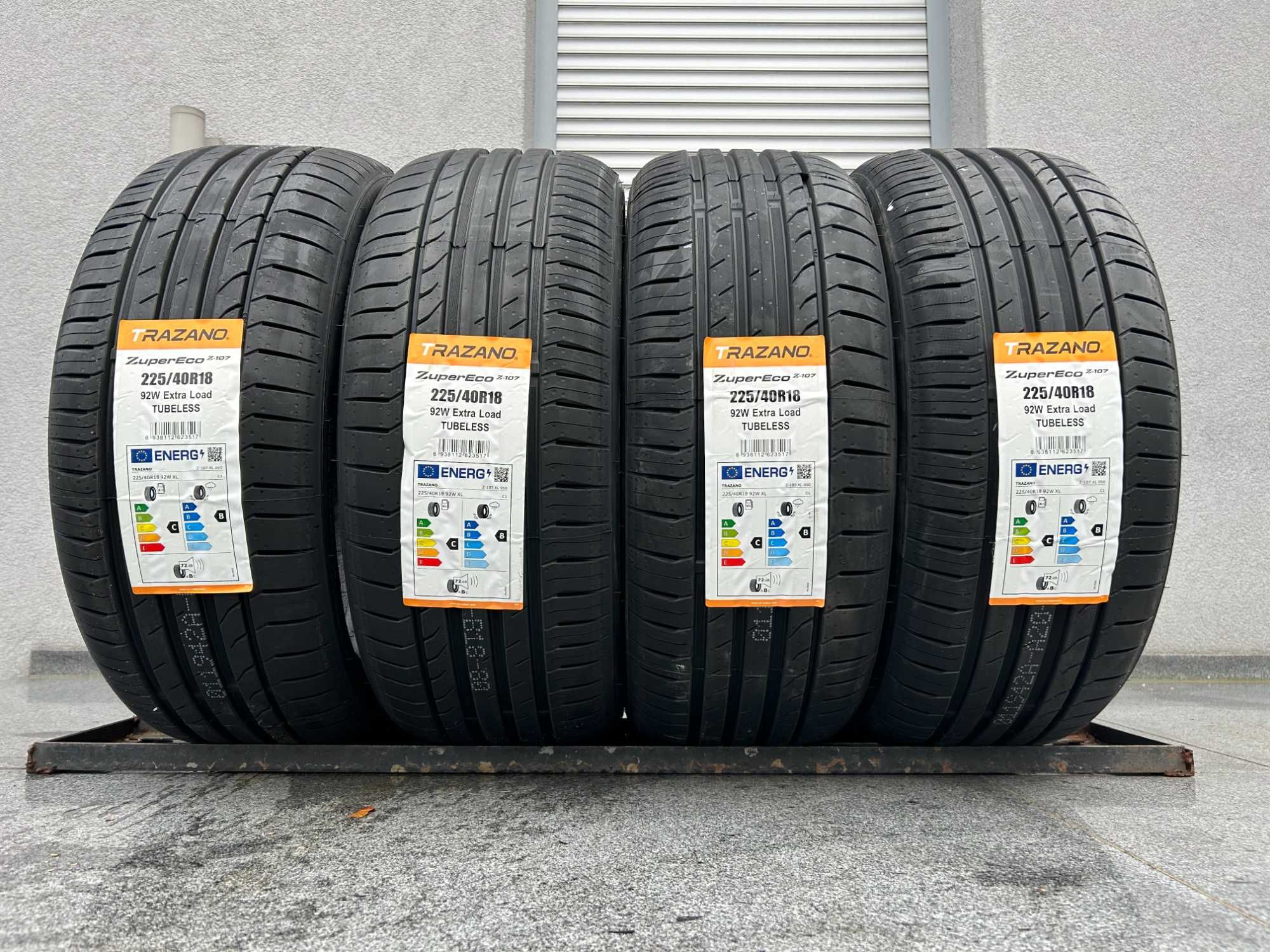 x4 NOWE 225/40R18 Trazano 92W XL 2023r C,B,72db LETNIE gwarancja