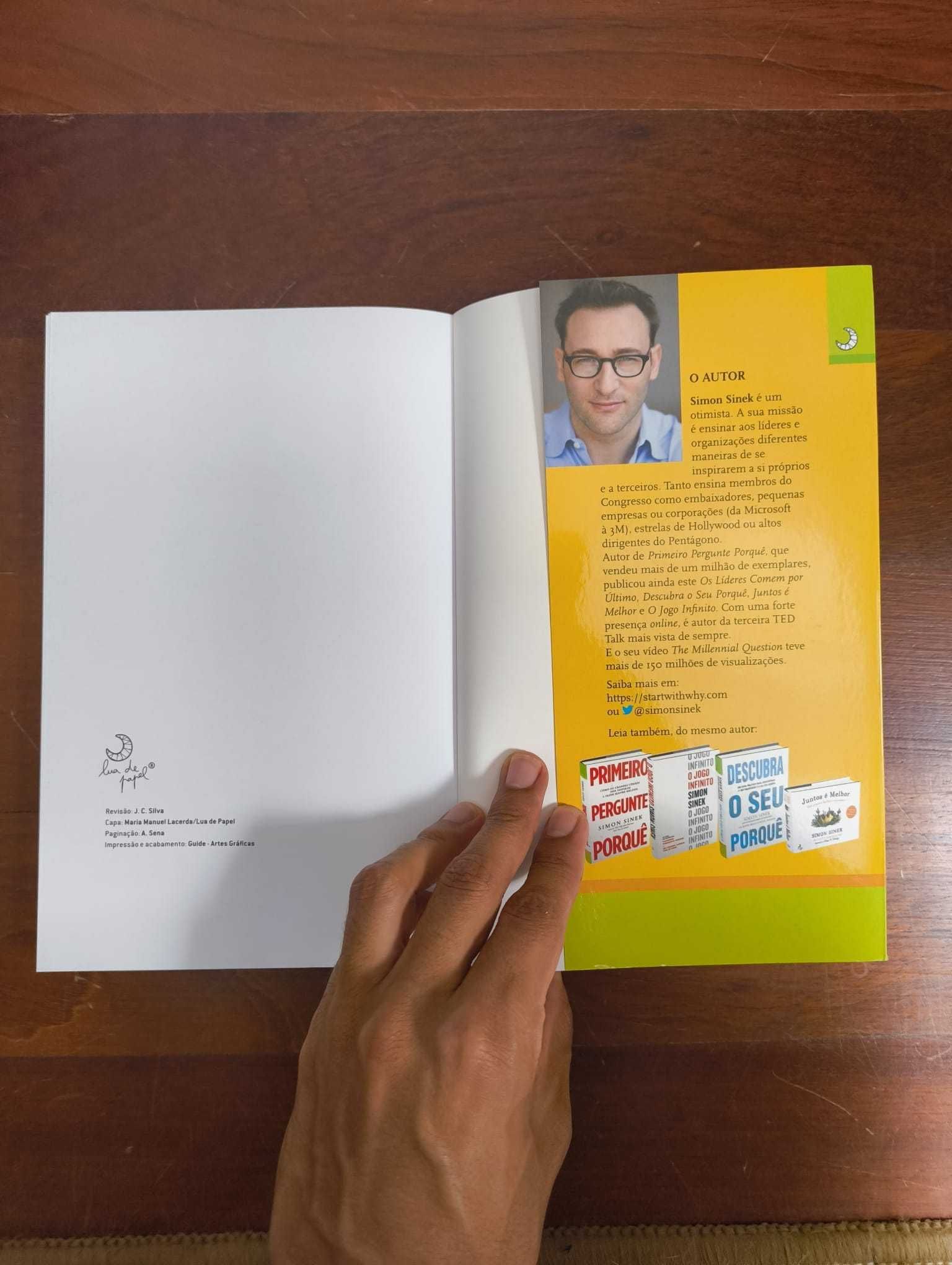 Livro "Os Líderes comem por último" - Simon Sinek | Excelente estado