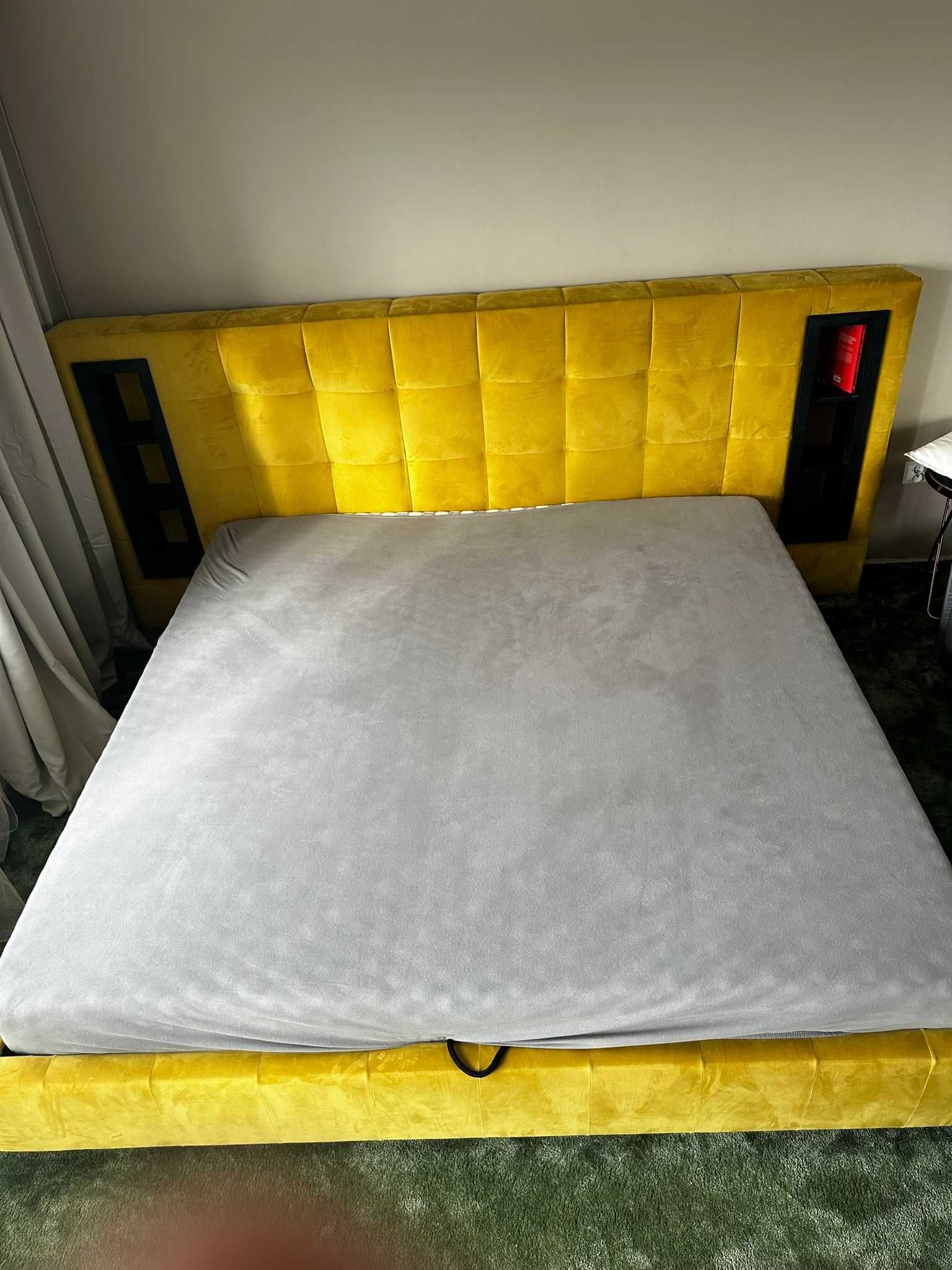 Redłowo, Gdynia rama łóżka skrzyniowego 200x200 jasny żółty