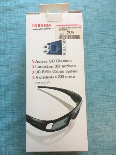 Óculos 3D Toshiba 2x