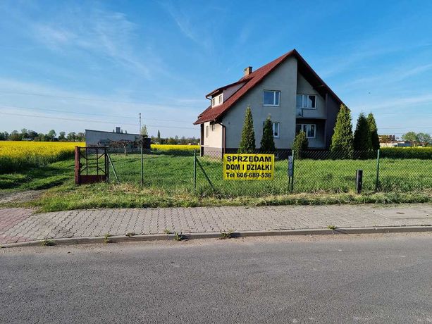Działka z domem na sprzedaż w Wieluń/Dąbrowa