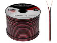 kabel głośnikowy BLOW 2x2,5mm2 CCAOFC czerwono-czarny