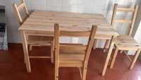 mesa cozinha + 4 cadeiras