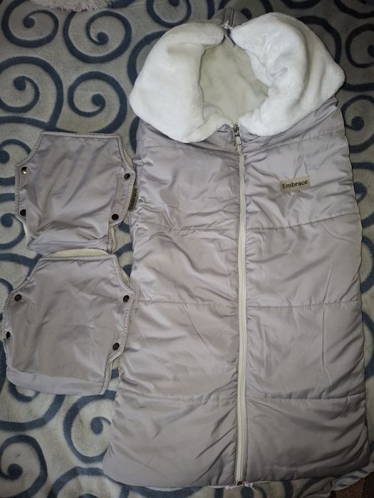 Зимовий конверт ковдра з муфтами