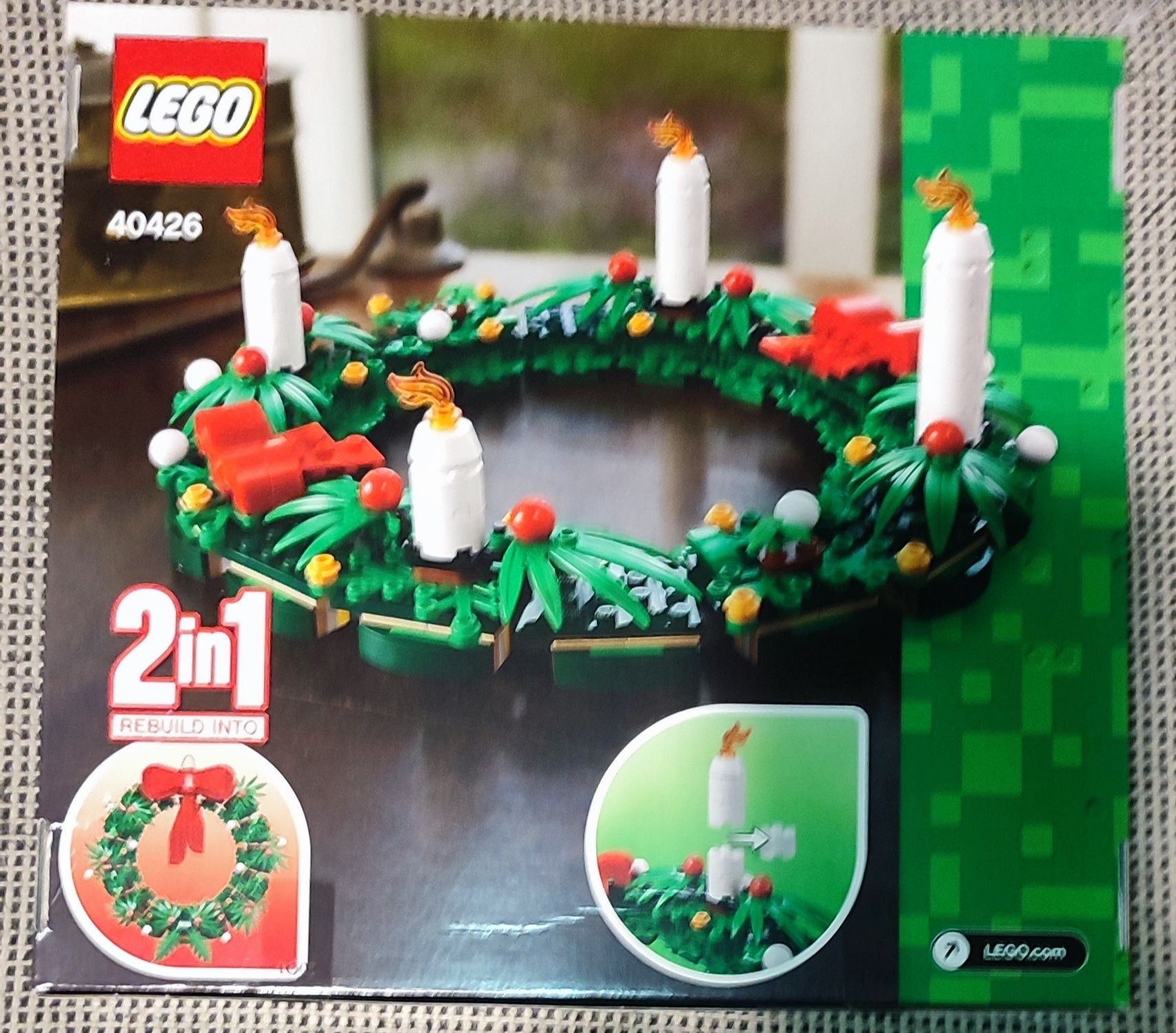 Wianek świąteczny klocki LEGO 40426 2in1