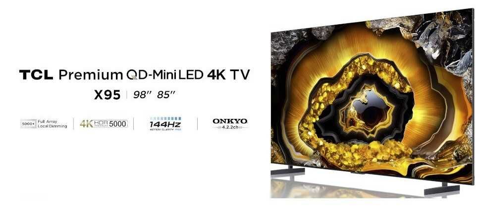 Telewizor QD-Mini LED TCL 98C8K Premium 4K UHD 144 Hz Google TV