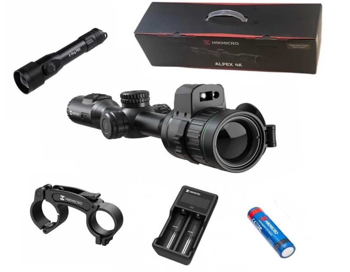 HIKMICRO Alpex 4K LRF X-HOG z dalmierzem celownik luneta noktowizyjna