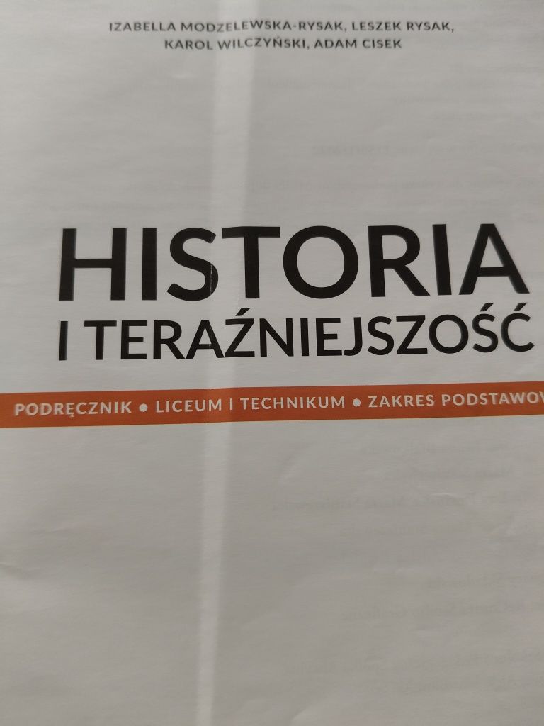 Historia i teraźniejszość podręcznik liceum i tech. kl 1 z. podstawowy