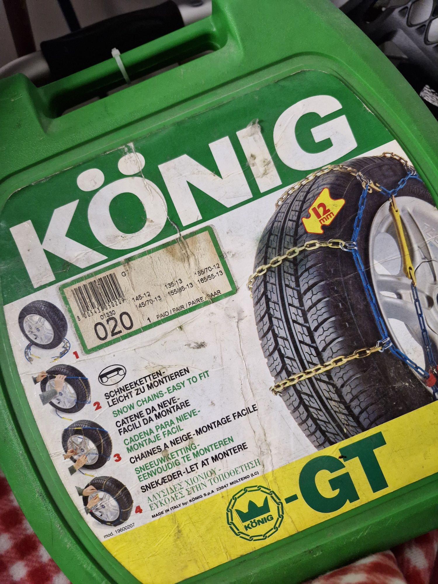 łańcuchy konig 020 12mm 12" 13"