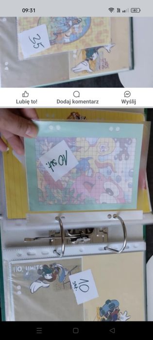 Karteczka do segregatora