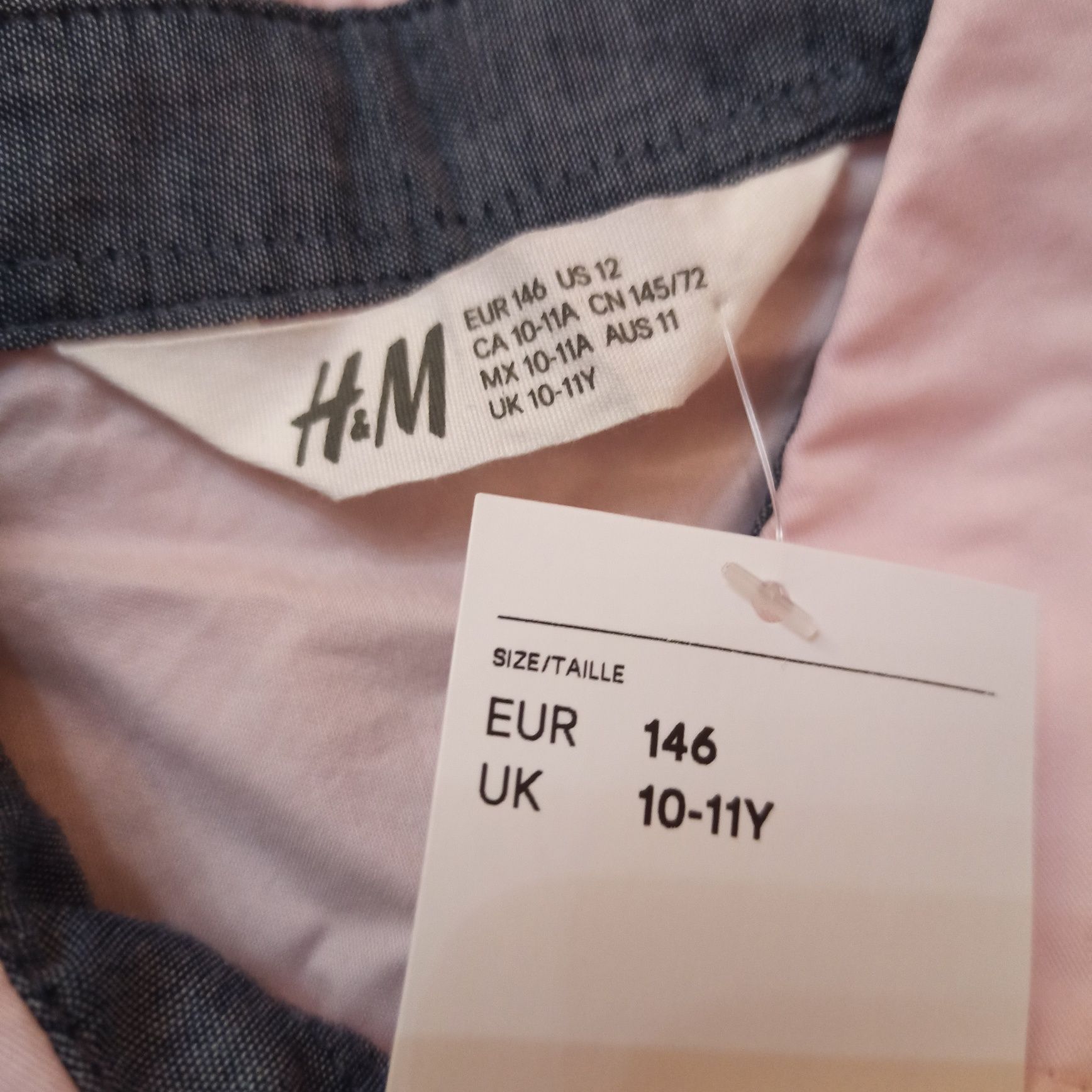 Рубашка h&m,размер 10-11 лет, рост 140-146 см..