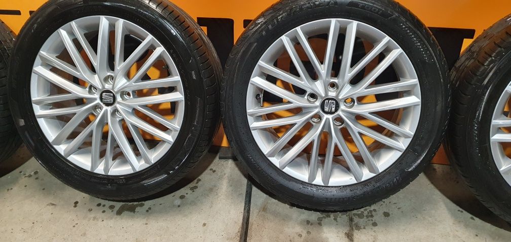 Oryginalne felgi Seat Ateca  18 5x112 +opony 7mm Lato