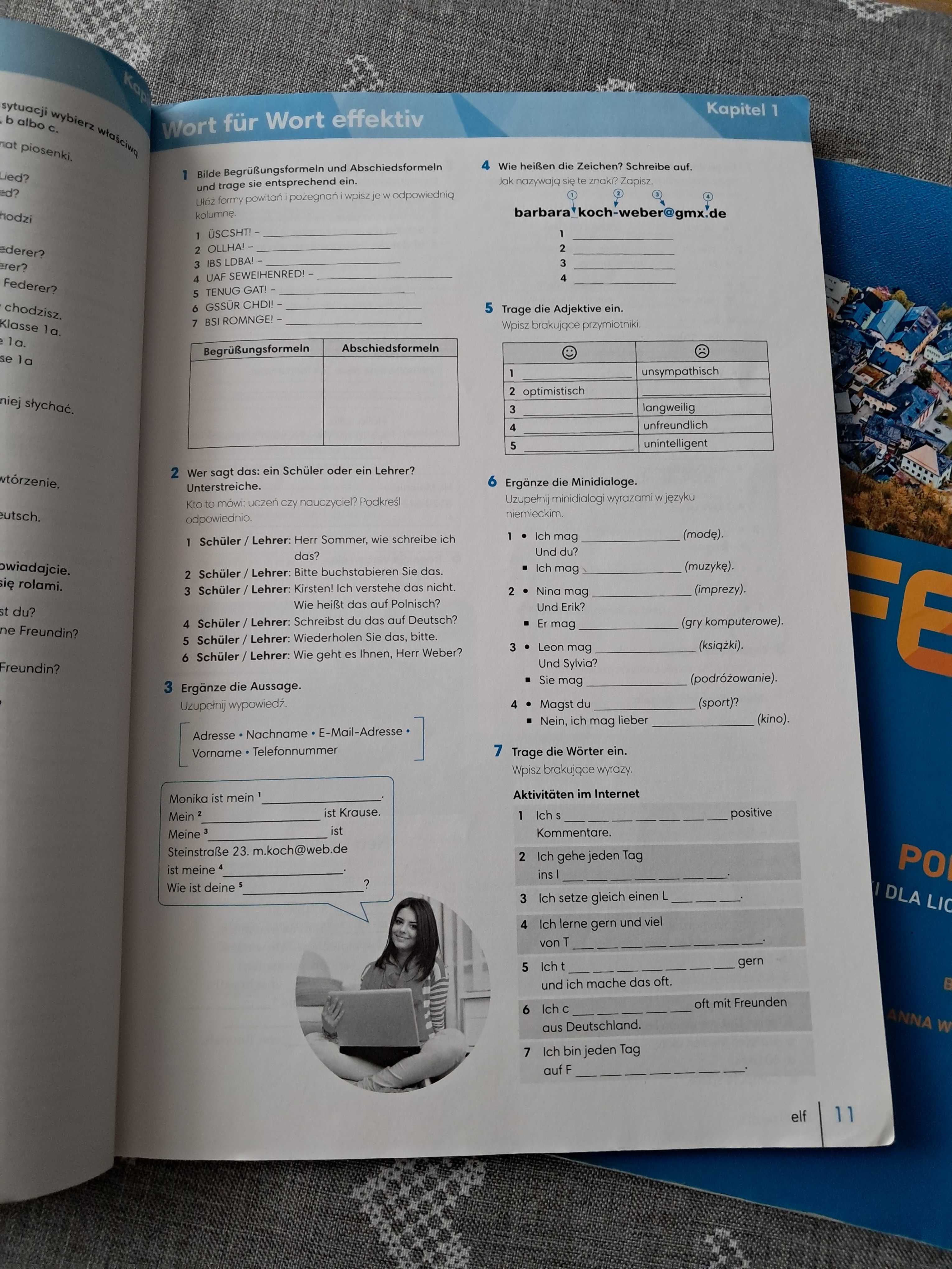 Podręcznik  j. niemiecki -PERFEKT 1  Zestaw podręcznik, ćwicz, starter