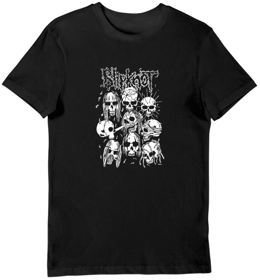 Koszulka męska Slipknot czaszki czarna S