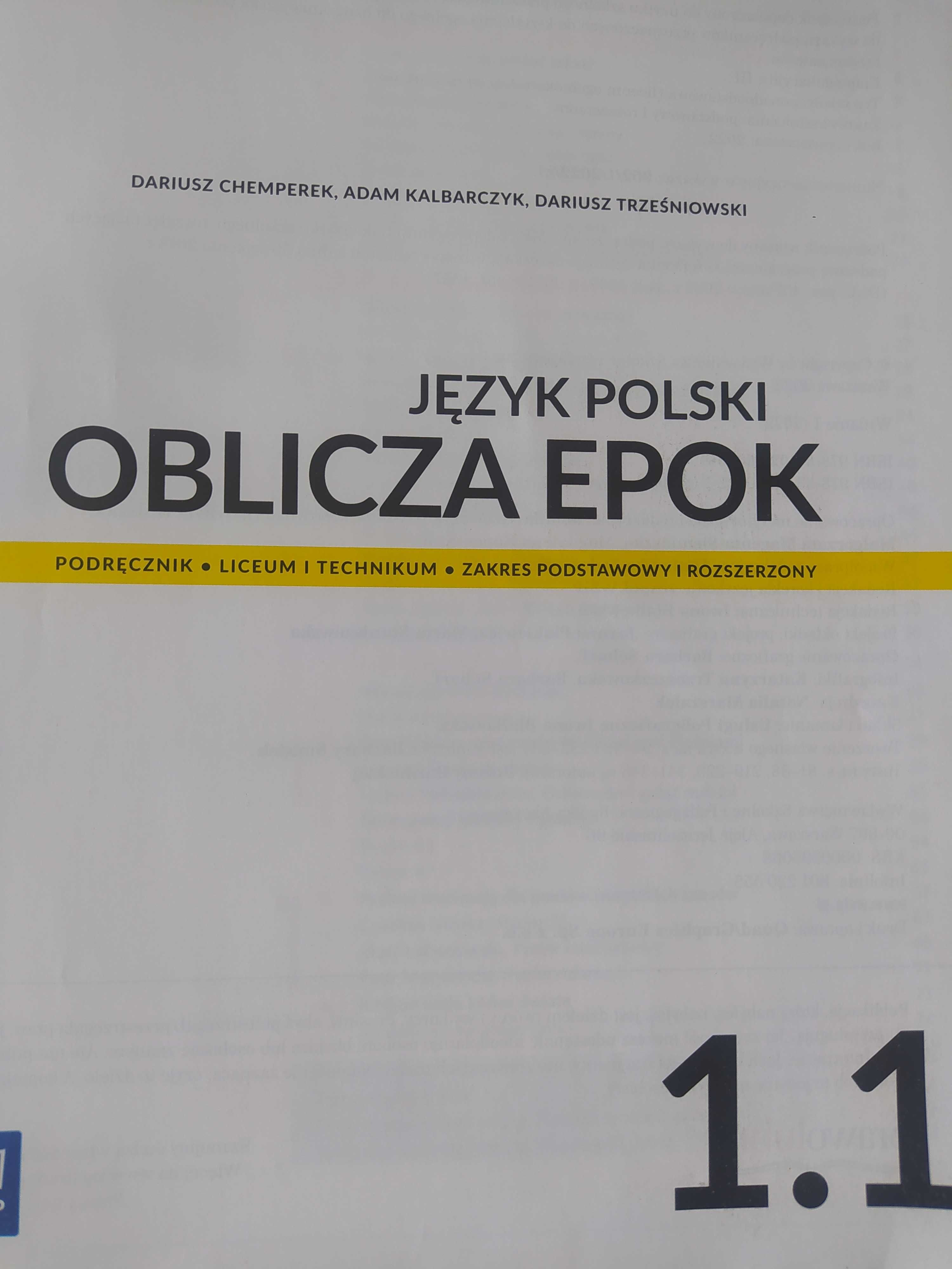 Oblicza epok 1.1 cześć 1