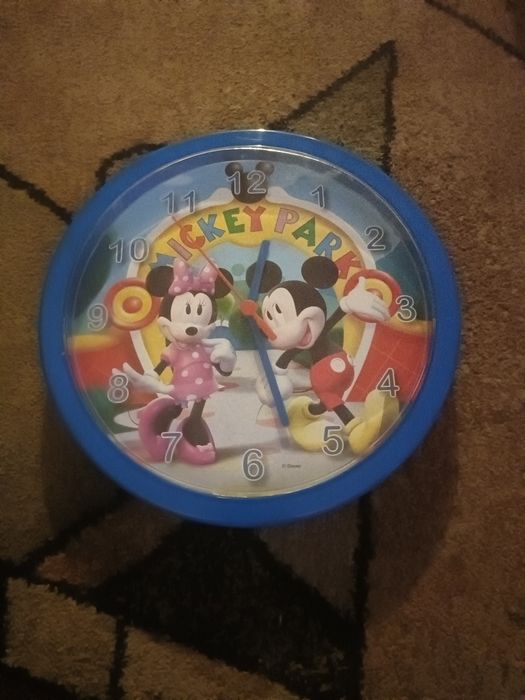 Zegar ścienny do dziecięcego pokoju Miki Disney mause