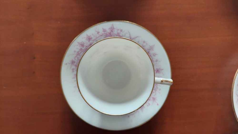 Serviço 14 chávenas de café porcelana