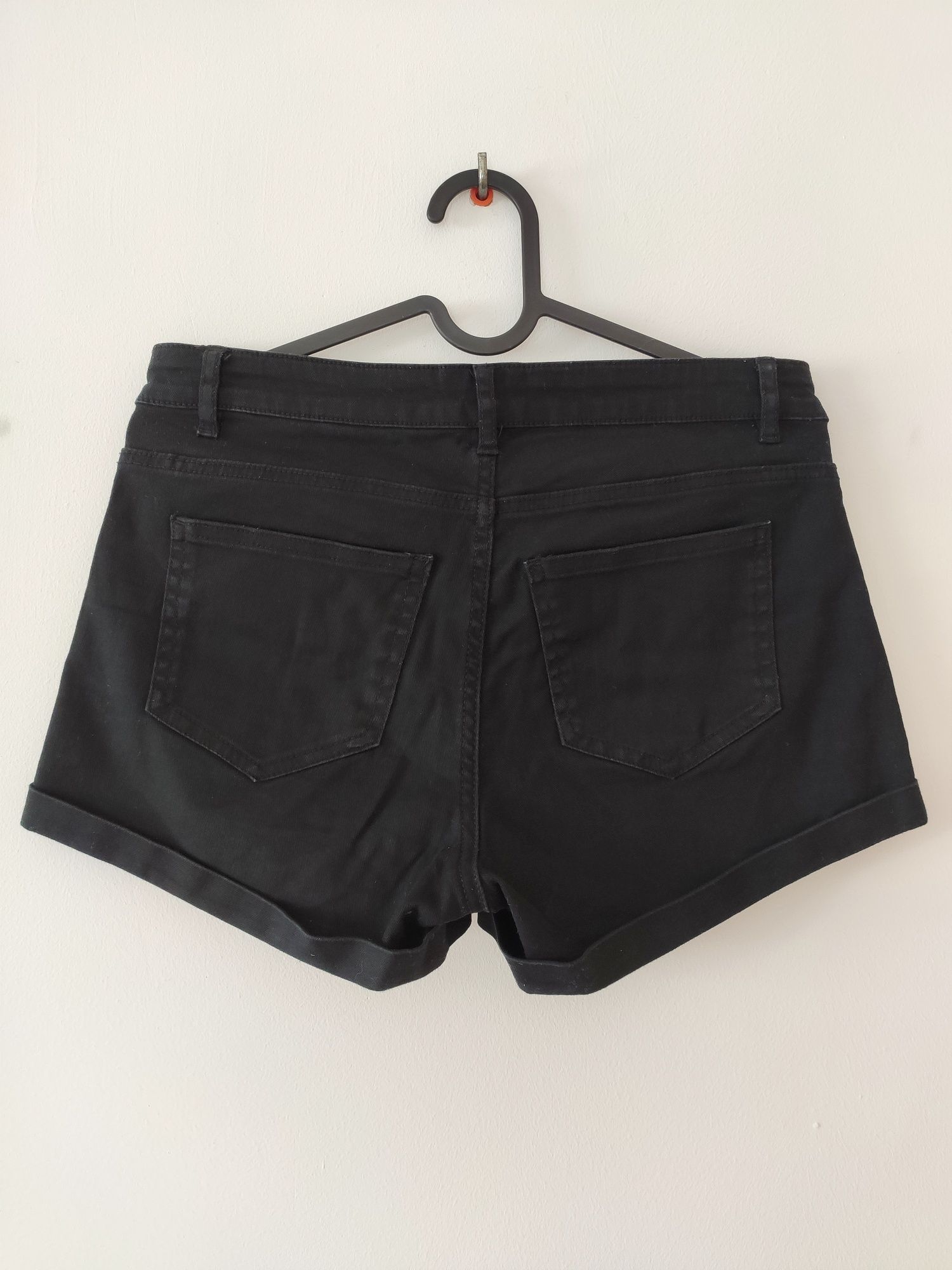 Spodenki jeansowe czarne H&M 36