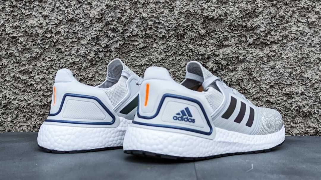 Кросівки чоловічі Ultra Boost сірі текстильні підошва пінка