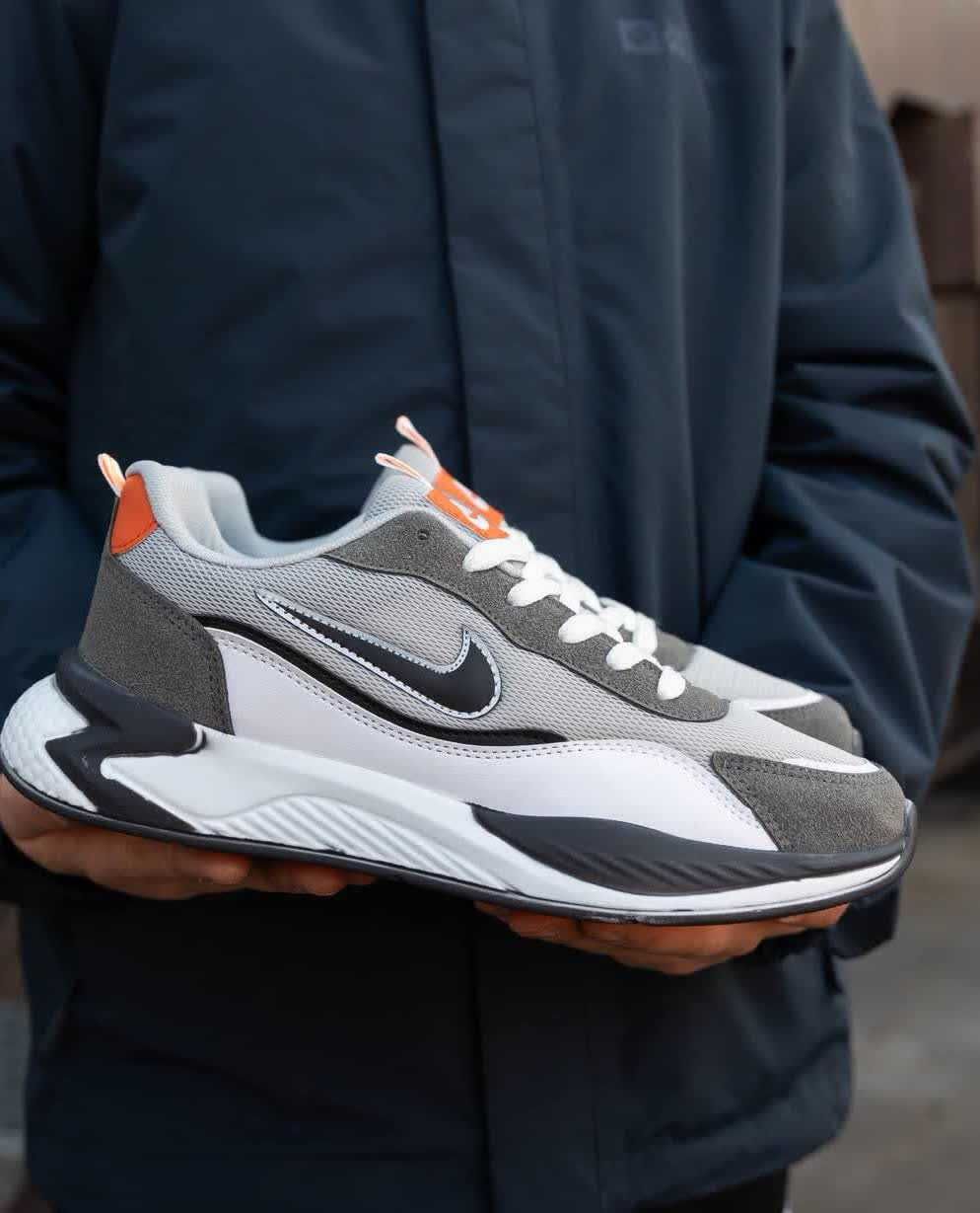 Кросівки Nike Racer Grey, чоловічі легкі кросівки для весни та літа