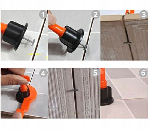 System Do Poziomowania Płytek Kliny Klipsy Uchwyt 200 Sztuk