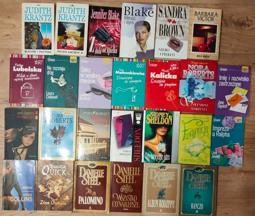 Zestaw 79 książek-romansów Roberts Steel Quick