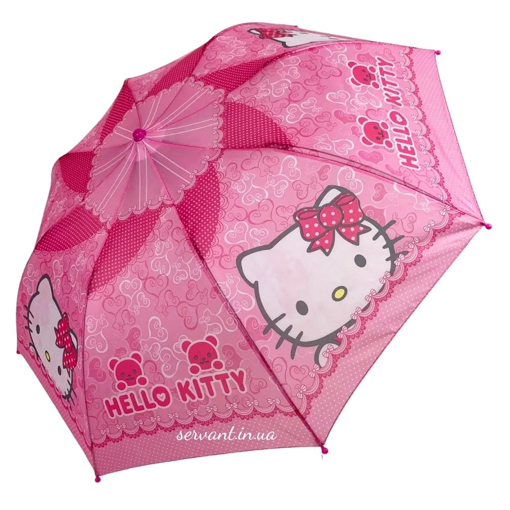 Зонтик Китти Hello kitty/Парасолька дитяча для дівчинки Кітті.