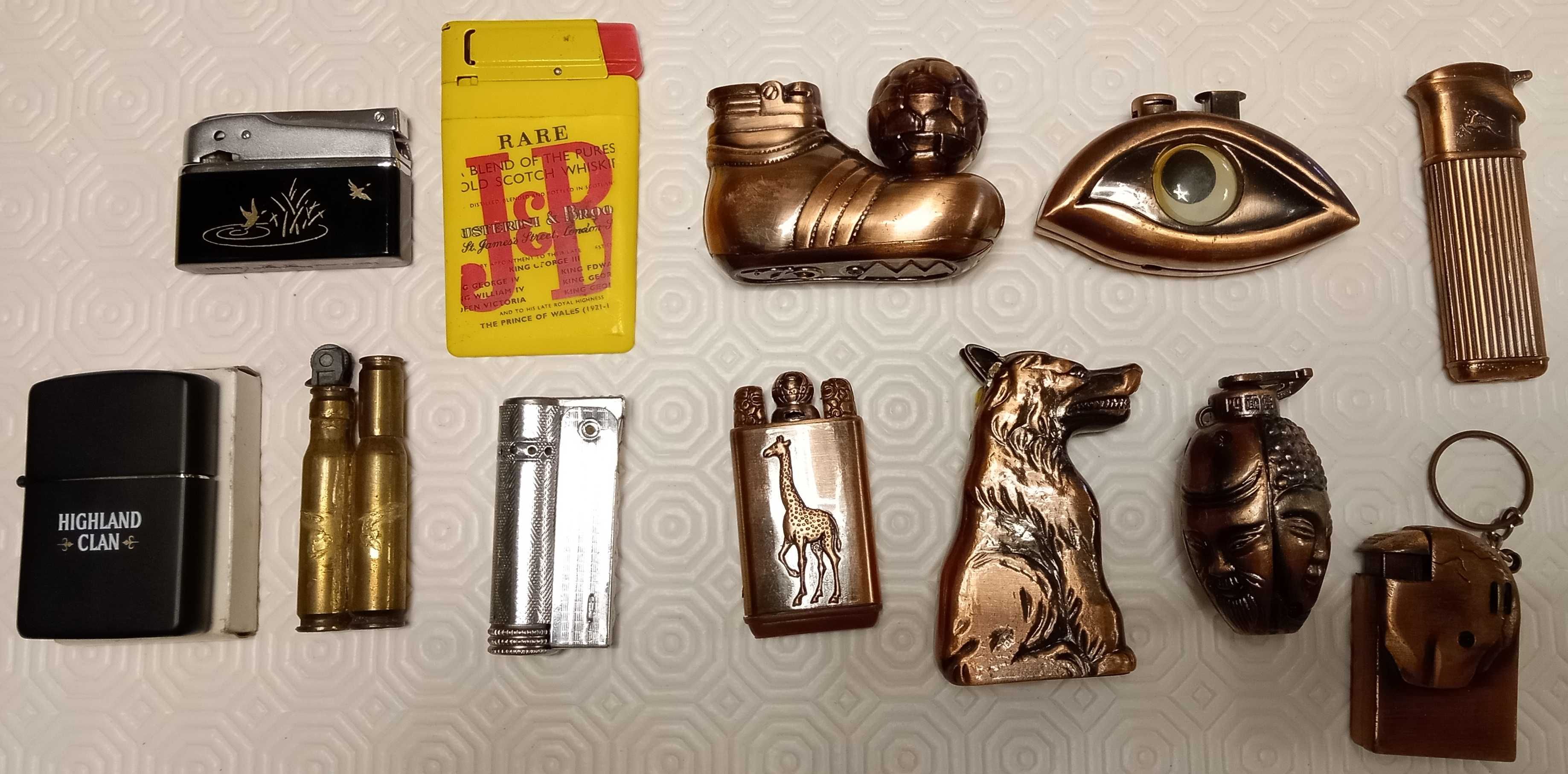 Isqueiros coleção, "Bronze", lote todo por 25€
