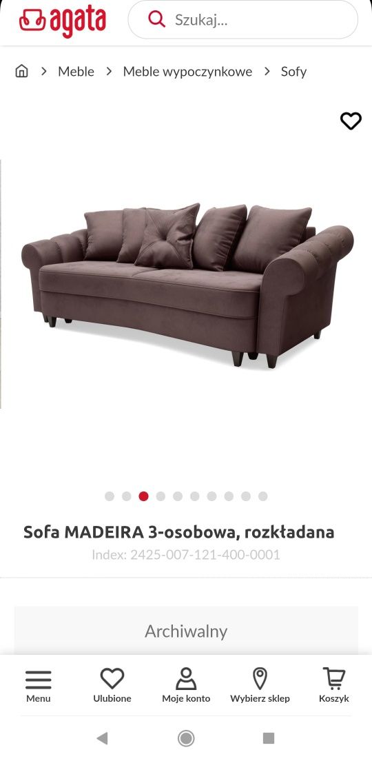 Kanapa Madeira Agata meble
