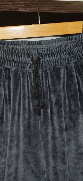 Брюки велюр широкого крою