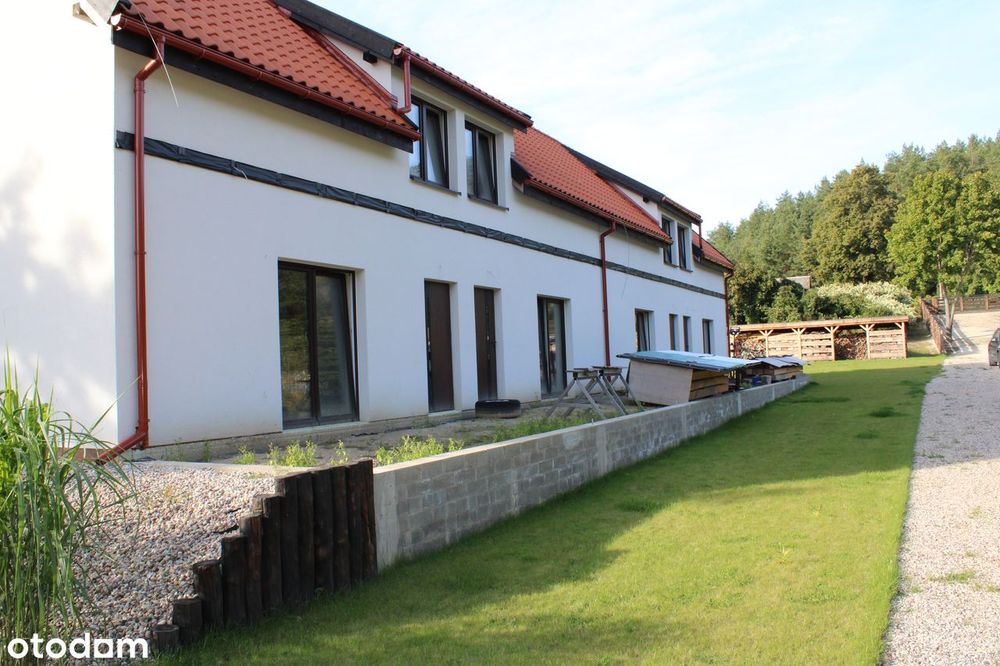 Domy z opcją rozbudowy, SWJM z pomostem, jezioro Tajty sprzedam