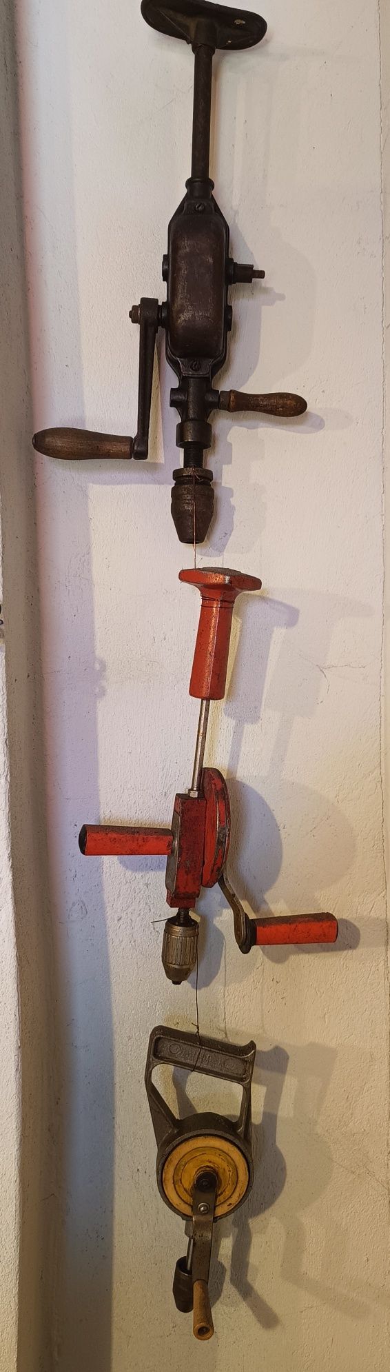 Stare wiertarki ręczne 5 sztuk