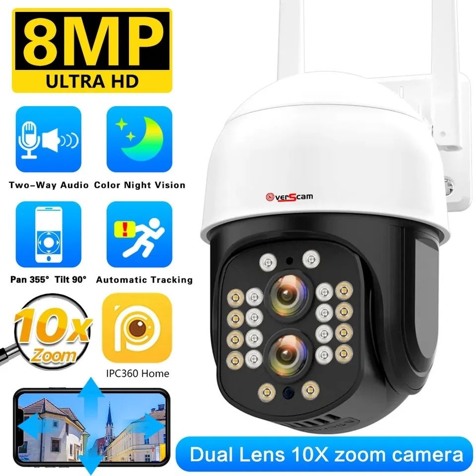 Wi-fi вулична відеокамера Ultra HD 4K/8MP 
Основні хар