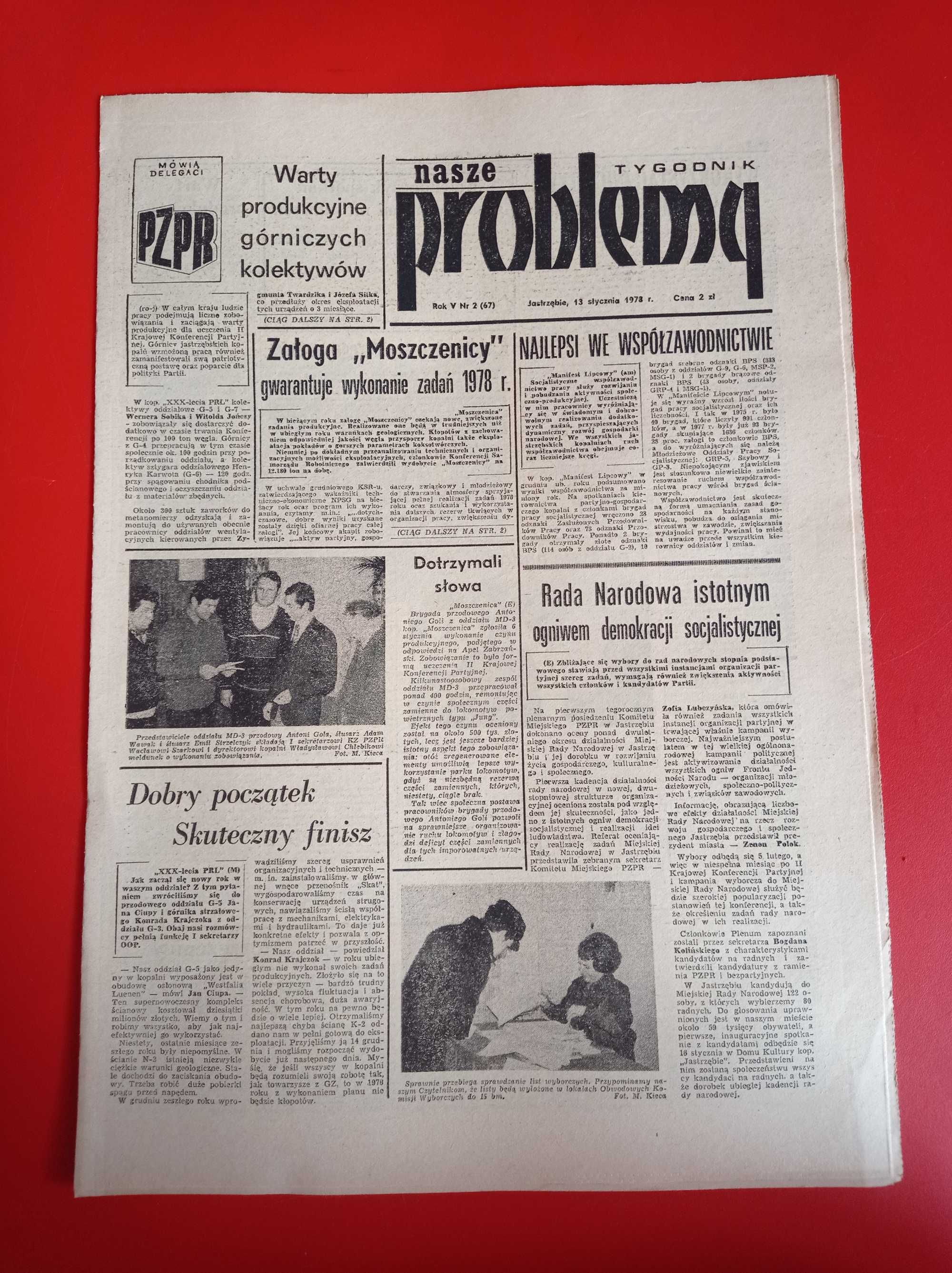 Nasze problemy, Jastrzębie, nr 2, 13 stycznia 1978