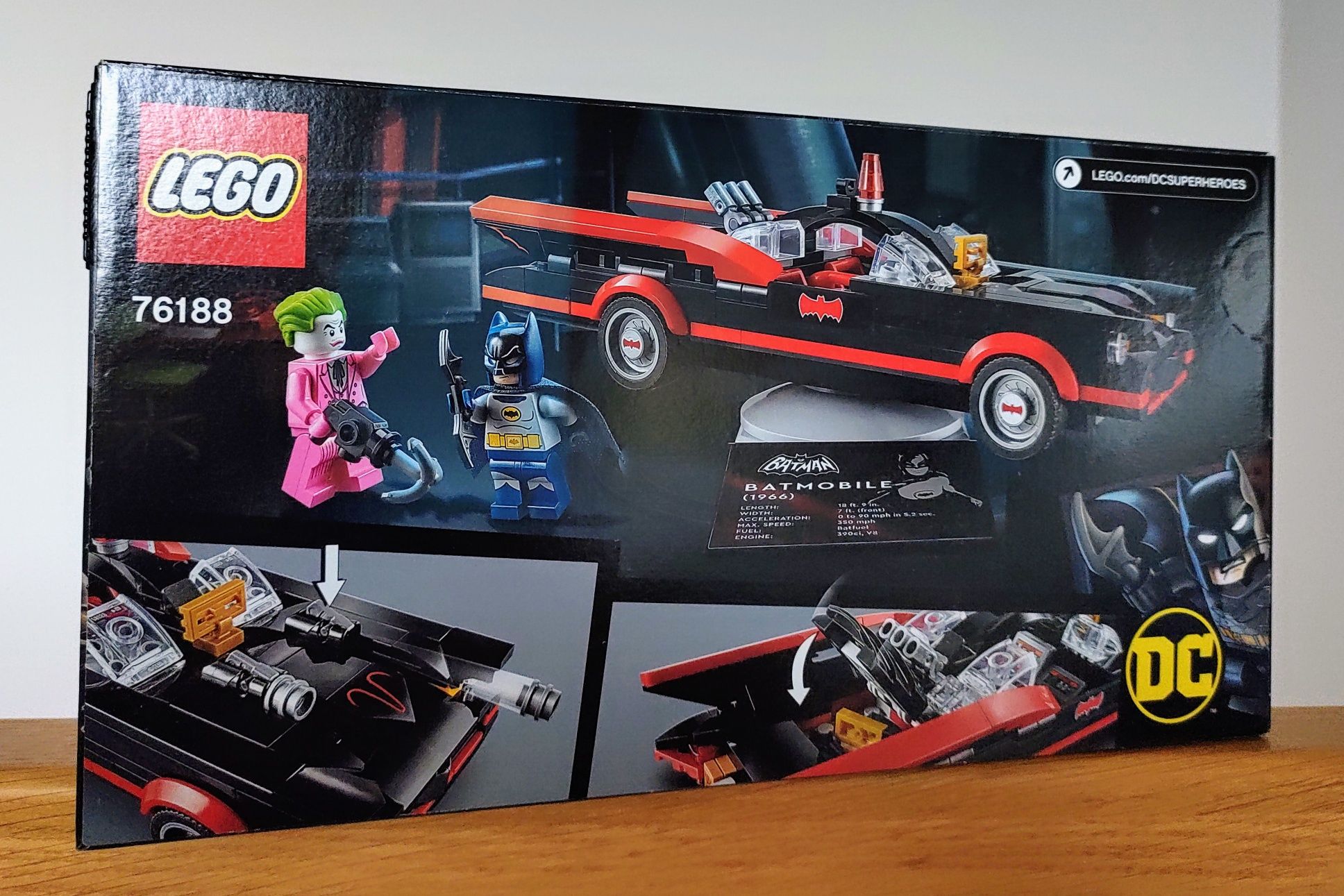 DC - Klasyczny serial telewizyjny Batman - Batmobil LEGO 76188
