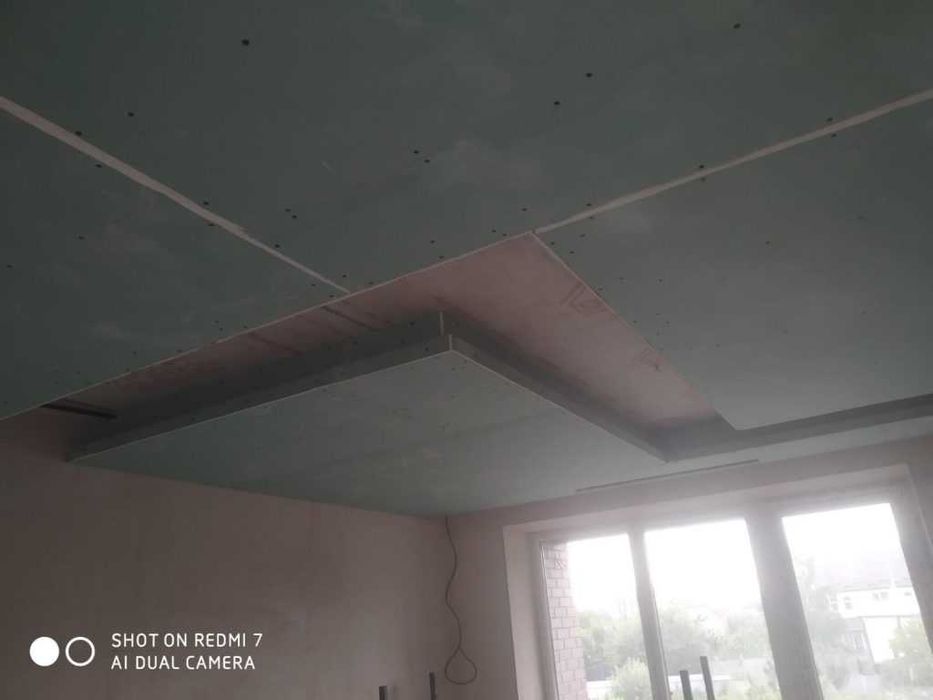 Гіпсокартон. Монтаж гіпсокартону. Перегородки. Гіпсокартонні роботи.