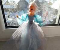 Sukienka Elsa kraina lodu dla lalki Barbie, tiulowa, ubranko dla lalek