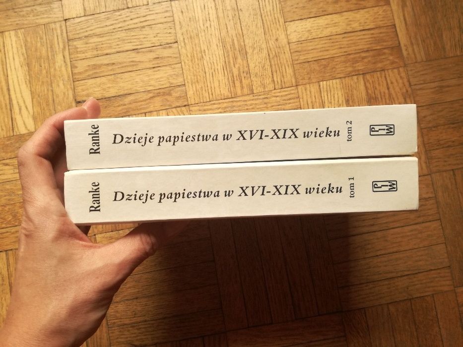 Dzieje papiestwa, Leopold von Ranke, dwa tomy w twardej oprawie