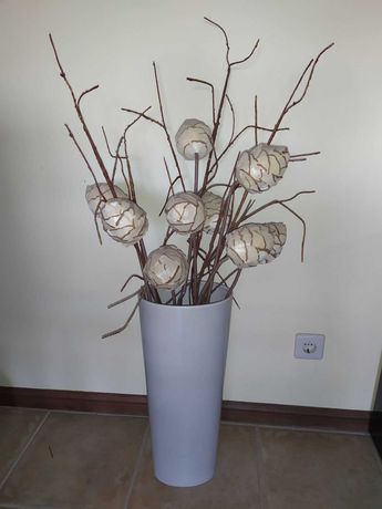 Vaso + Flores decorativas