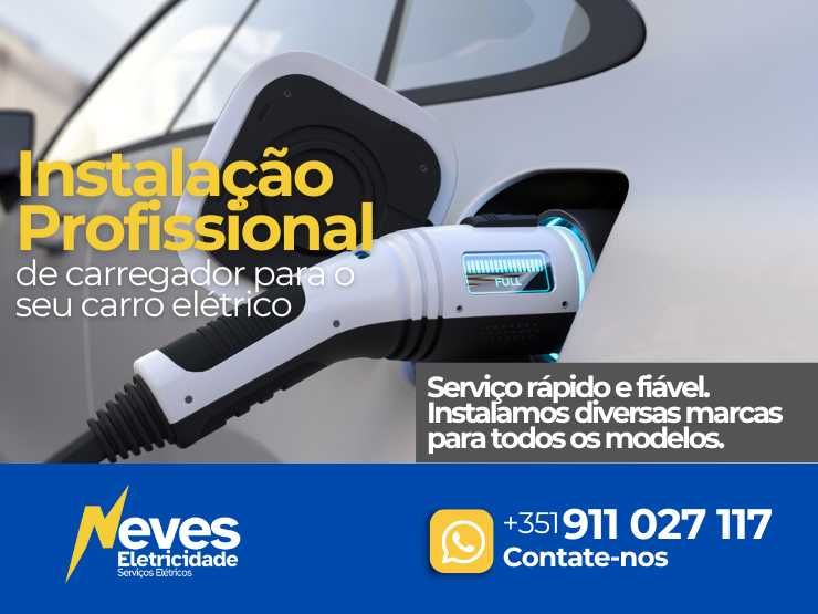 Instalação de Carregador para Carro Elétrico
