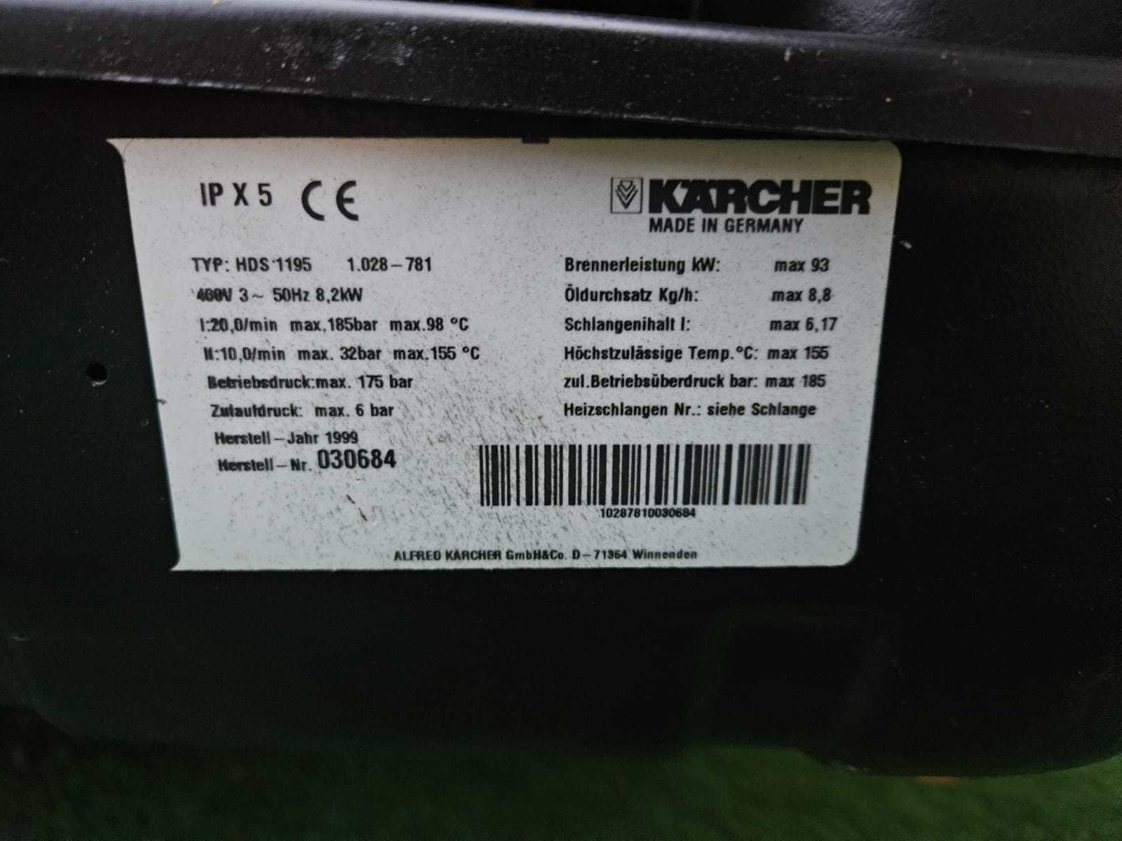 Myjka Gorąco wodna KARCHER HDS 1195 Gwarancja Wysyłka