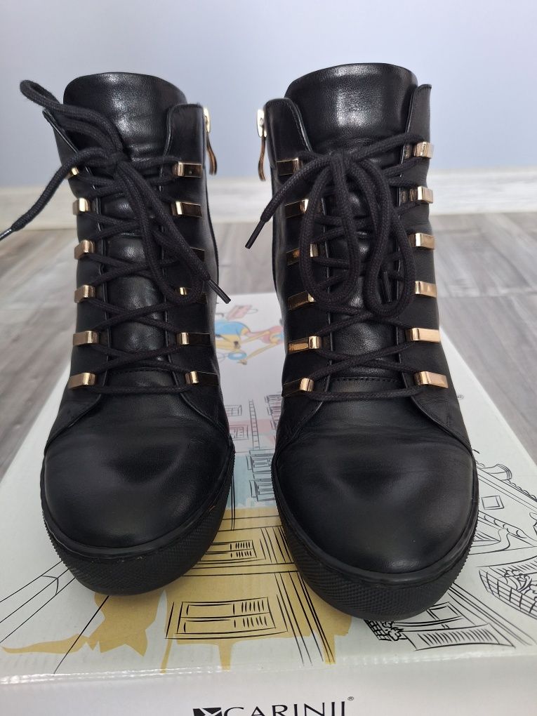 Buty damskie sneakersy skórzane